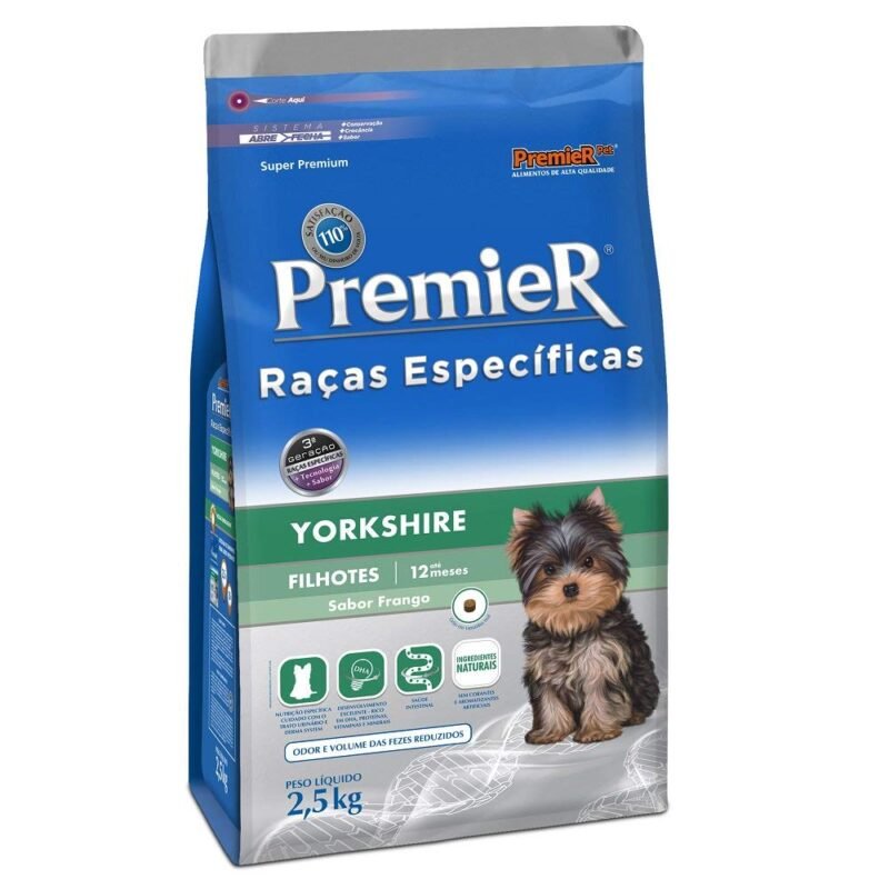 Ração Premier Cães Filhotes Raças Específicas Yorkshire (2,5 Kg)