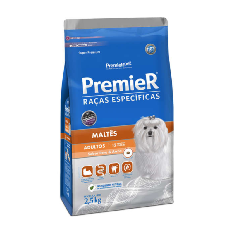 Premier Raças Especificas Maltes Adulto 2,5 kg